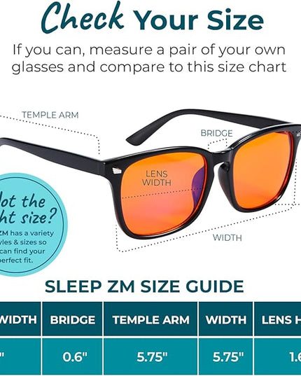100% Blue Light Blocking Glasses - Women + Men - Better Sleep - Anti Eye Strain Protection - Computer Screens Gaming