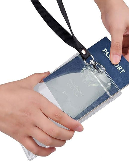 25PCS 4x6Inch Extra Large ID Badge Holders PVC Passport Holder Fill for Passports,Cash, Credit Card, Plane Ticket, Receipts.by CypesCrafts