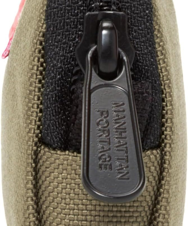 Manhattan Portage Coin Purse With Zipper Closure Pouch Eclectic Colors Credit Card ID Card Jewelry Keys Water Resistant Gift 1000D CORDURA® Everyday Carry
