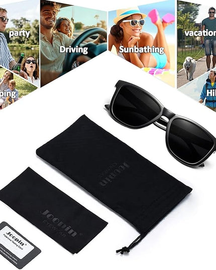 Joopin Square Sunglasses Polarized UV Protection Trendy Designer Sun Glasses Men Women