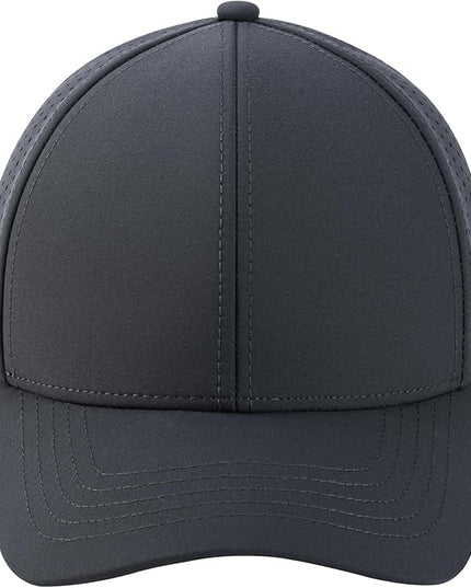 VOBOOM Men Quick Dry Baseball Cap Laser Cut Mesh Ball Curved Brim Snapback Hat