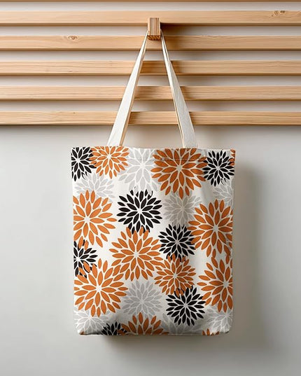 Horaldaily Canvas Tote Bag,Reusable Shoulder Tote Bag for Women Lady Casual Vacation, Shopping, Work, Gym
