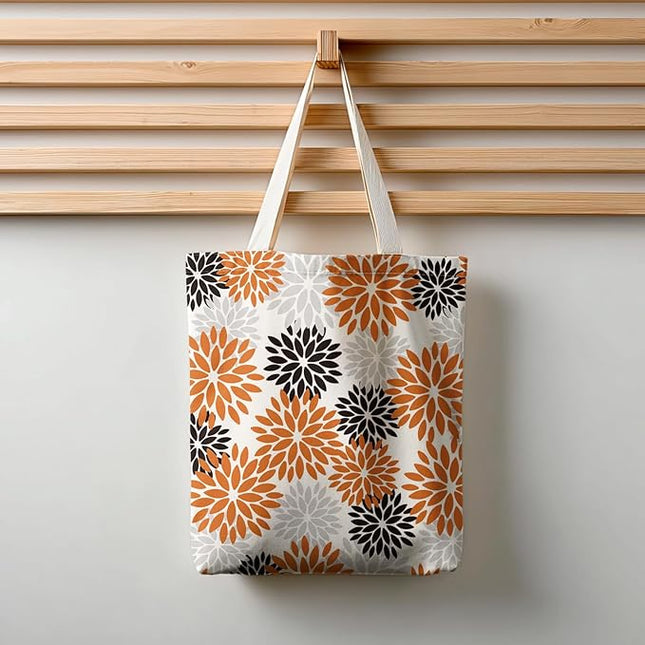 Horaldaily Canvas Tote Bag,Reusable Shoulder Tote Bag for Women Lady Casual Vacation, Shopping, Work, Gym