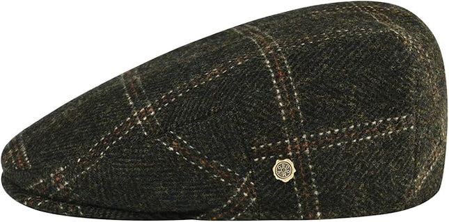 VOBOOM Men's Herringbone Flat Ivy Newsboy Hat Wool Blend Gatsby Cabbie Cap