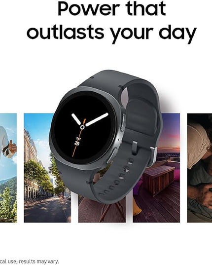 Samsung Galaxy Watch 8 (2025) 40mm Bluetooth Smartwatch, Cushion Design, Fitness Tracker, Sleep Coaching, Running Coach, Energy Score, Heart Rate Tracking, Graphite [US Version, 2 Yr Warranty]
