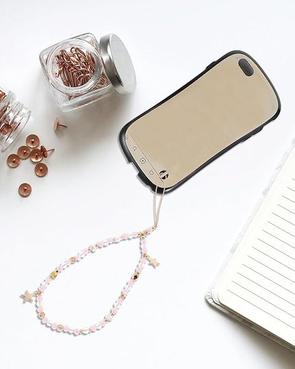 Five-pointed Star Beaded Phone Charm Strap Anti-slip Wrist Lanyard for Cell Phones Lightweight and Comfortable for Outdoor Use Versatile Hanging Pendant for Keys and Bags