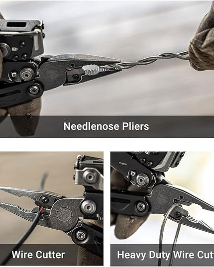 NEXTORCH PIONEER 14-IN-1 Multi-tools Full-Size,Versatile Multi-tool Set with Scissors Needle Nose Pliers Pocket Clip Multi-tool