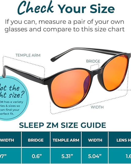 100% Blue Light Blocking Glasses - Women + Men - Better Sleep - Anti Eye Strain Protection - Computer Screens Gaming