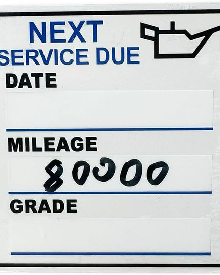 Oil Change Stickers，150pcs 2x2 inch Oil Change Stickers for windscreen - Easy to use and Remove
