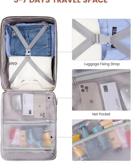 LOVEVOOK 40L Travel Backpack for Women & Men, Airline Approved Carry On Luggage with 3 Packing Cubes, TSA Overnight Bags, Waterproof Personal Item Bag, Weekender Essentials Backpacks fits 17" Laptop