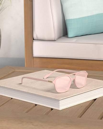 SOJOS Retro Aviator Sunglasses for Women Men,Trendy Rectangle Womens Mens Shades Sun Glasses SJ2202