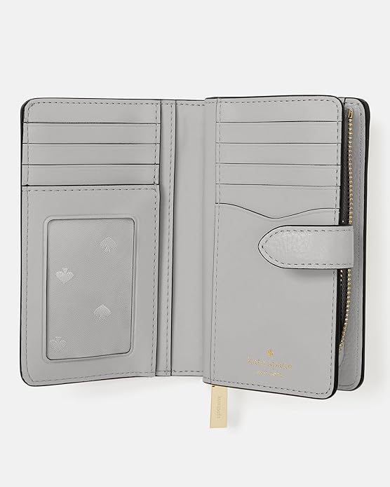 kate spade new york Leila Pebbled Leather Medium Compact Bifold Wallet