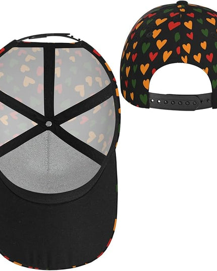 African Ethnic Tribal Style Baseball Cap for Men Women, Fashion Adjustable African Hat Casual Trucker Hats Sun Caps