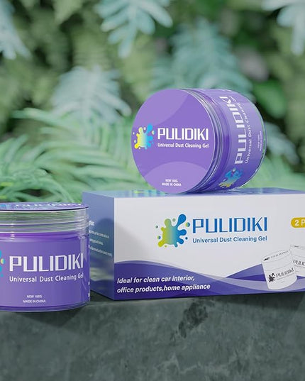 PULIDIKI Car Cleaning Gel Cleaning Putty Car Detailing Kit Car Interior Cleaner Car Slime Cleaner Dust Cleaning Supplies Car Accessories Car Gifts for Men Women Purple (2Pack)