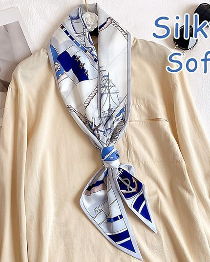 Dailyacc Hair Scarf for Women Fashion Silky Satin Headscarf Wrap Breathable Lightweight Neck Scarves For Handbag