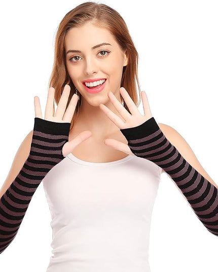 Bienvenu Punk Gothic Rock Long Arm Warmer Fingerless Gloves