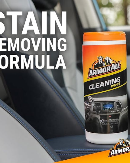 Armor All Car Cleaning Wipes, Wipes for Car Interior and Car Exterior, 90 Wipes Each