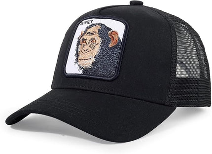 Classic Unisex Various Animal Series Embroidery Farm Adjustable Mesh Snapback Trucker Hat