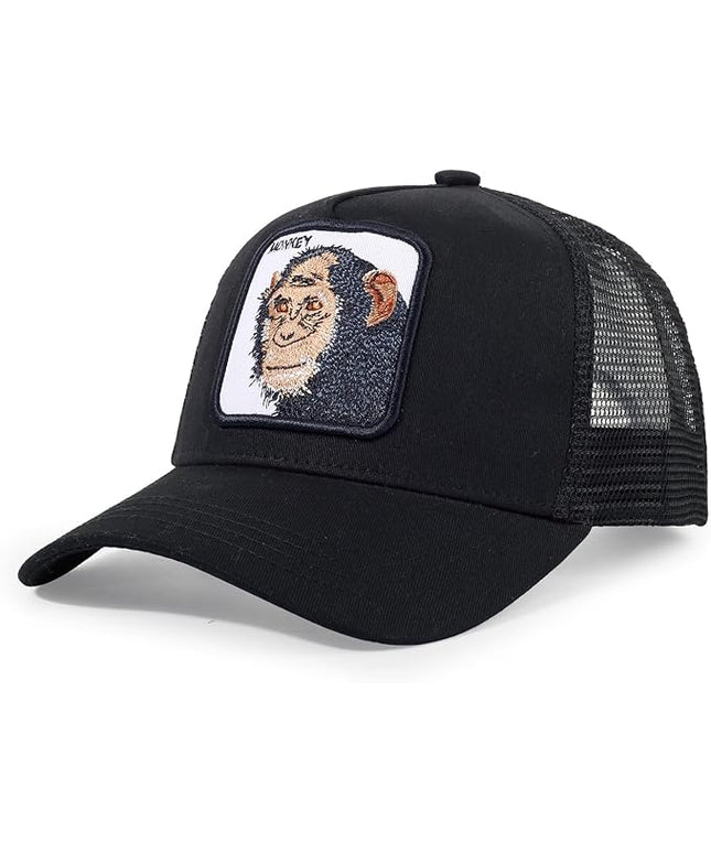 Classic Unisex Various Animal Series Embroidery Farm Adjustable Mesh Snapback Trucker Hat