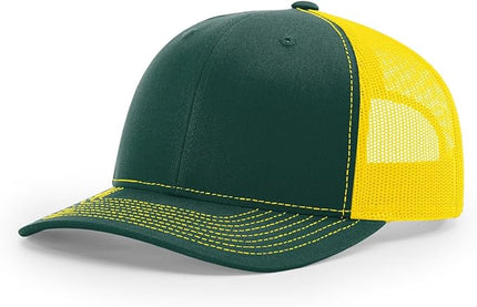 Richardson 112 Trucker Hat - Premium Adjustable Snapback Hat - Structured Six Panel Richardson Blank Caps