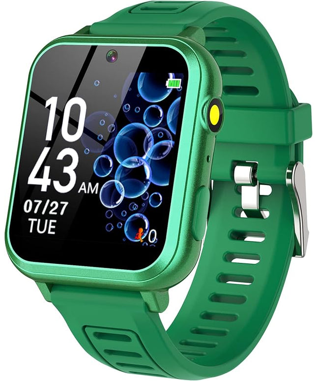 Phyulls Smart Watch for Kids with 39 Puzzle Games, Camera, Video Recorder, Music, Alarm, Calculator, Calendar, Flashlight, Pedometer - Birthday Gift for 3-12 Year Old Boys & Girls