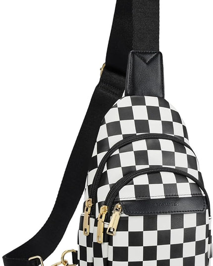 BOSTANTEN Small Sling Bag for Women Leather Crossbody Bags Fanny Pack Chest Bag for Travel