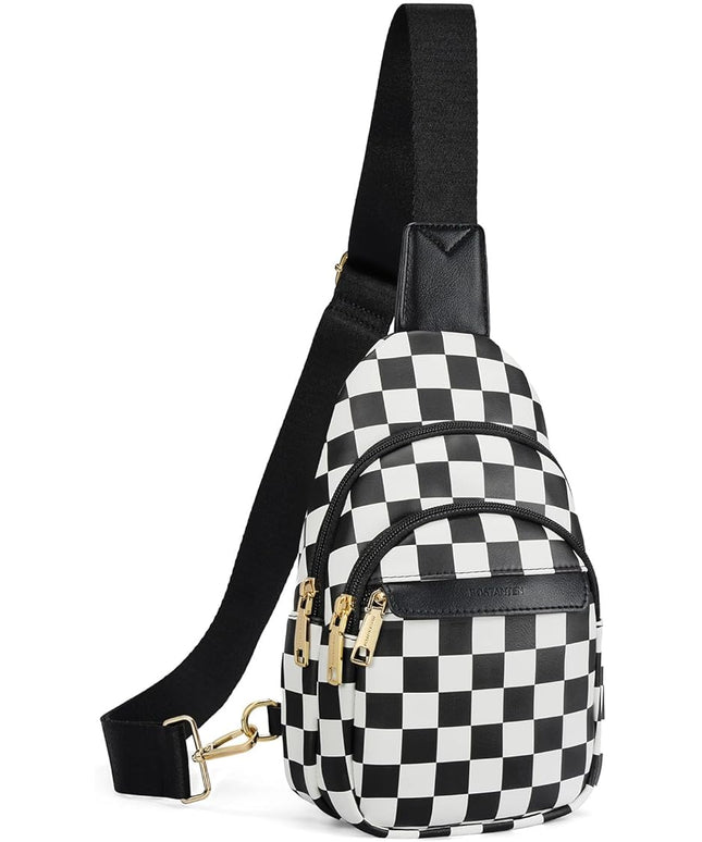 BOSTANTEN Small Sling Bag for Women Leather Crossbody Bags Fanny Pack Chest Bag for Travel