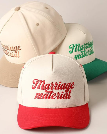 MIRMARU Two-Tone Vintage Canvas Trucker Hats for Men & Women, Adjustable Size Baseball Caps with Trendy Embroidered Design