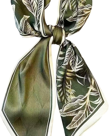Head Scarf Purse Handle Neck Satin Hair Scarfs For Bag Lightweight Silky Long Thin Women's Fashion Scarves 59 * 5.9”