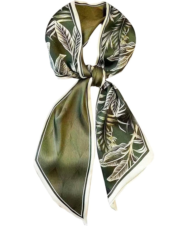 Head Scarf Purse Handle Neck Satin Hair Scarfs For Bag Lightweight Silky Long Thin Women's Fashion Scarves 59 * 5.9”