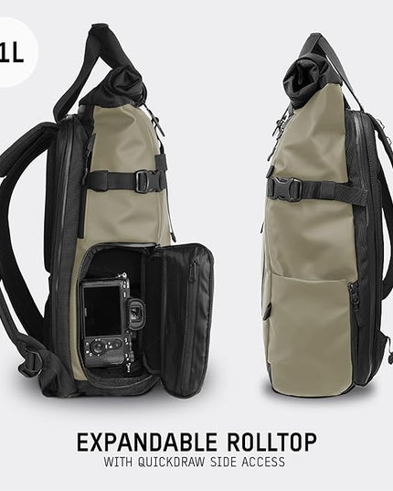 WANDRD PRVKE 31L, V3 Backpack: Weather-Resistant Travel & Camera Backpack with Laptop Sleeve, Quick Side Access, Clamshell Opening – Ideal Photography & Travel Bag