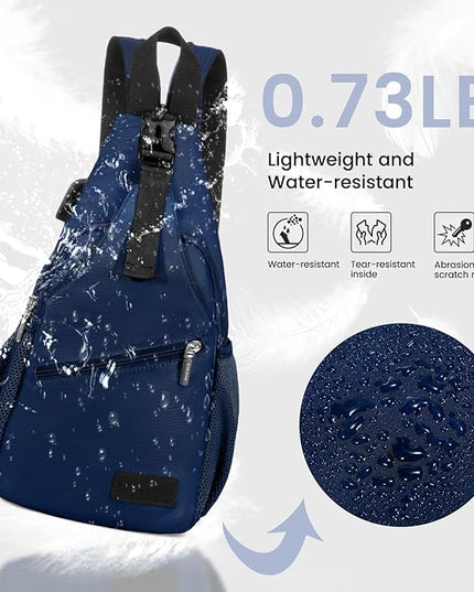 LOVEVOOK Sling Bag for Women Casual Daypack Nylon Crossbody Sling Backpack Travel Shoulder Bag Hiking Daypack