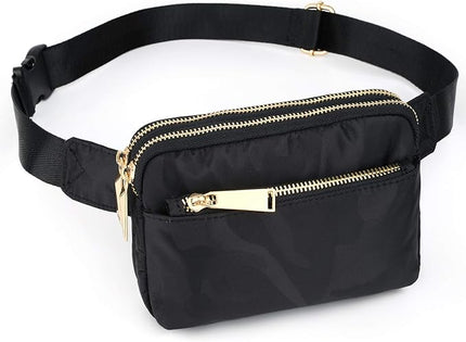 UTO Fanny Pack for Women Crossbody Trendy Fashion Belt Purse Chest Waist Hip Bumbag for Outdoor Shopping Travel Hiking