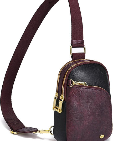 INICAT RFID Blocking Sling Bag Anti Theft Crossbody Bags Women Valentine's Day Gifts Travel Purses Vegan Leather