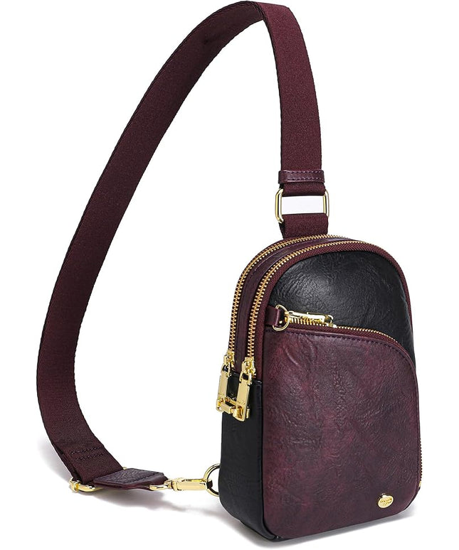 INICAT RFID Blocking Sling Bag Anti Theft Crossbody Bags Women Valentine's Day Gifts Travel Purses Vegan Leather