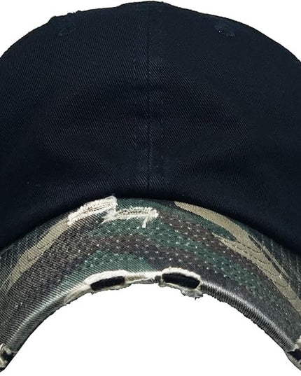 KBETHOS Vintage Washed Distressed Cotton Dad Hat Baseball Cap Adjustable Polo Trucker Unisex Style Headwear