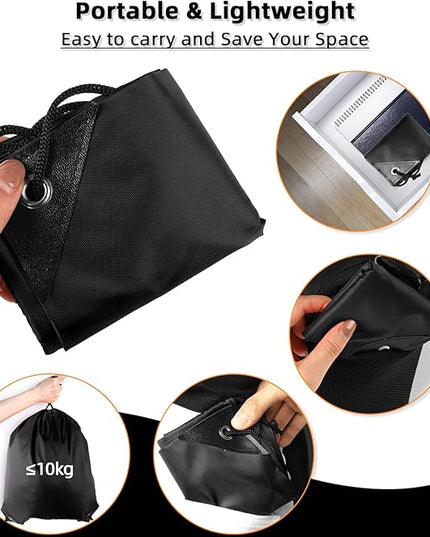 GoodtoU Drawstring Bags, Drawstring Backpack Nylon Backpack Draw String Bags Pack Bulk Cinch Sack Drawstring Gym Bag Drawstring Backpack for Sport, Traveling, Team (Black, 48Pcs)