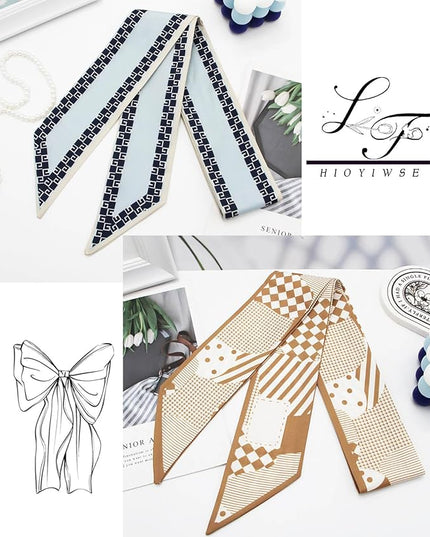 Purse Scarf Handbags For Women Skinny Hair Neck Accessories Scarves With Bag Scarfs Handle Fashion Lightweight