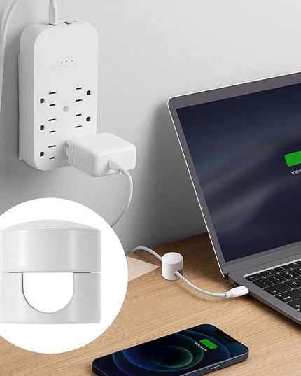 3 Sets Charger Holders for Cords, Adjustable Cable Anchor Holders, Adhesive Metal Cord Clips, Cable Management Wire Organizers for Desk, Office, Nightstand - Matte Black, White, Rose Gold