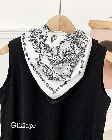 Satin Bandana Headscarf for Women Silky Hair Scarves for Fashion Lightweight