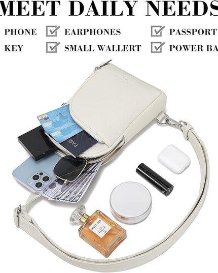 INICAT RFID Blocking Sling Bag Anti Theft Crossbody Bags Women Valentine's Day Gifts Travel Purses Vegan Leather