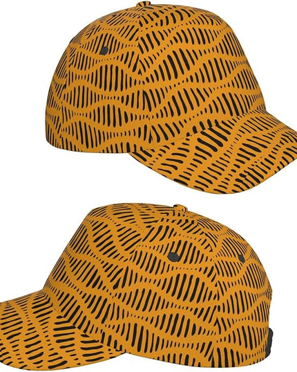 African Ethnic Tribal Style Baseball Cap for Men Women, Fashion Adjustable African Hat Casual Trucker Hats Sun Caps