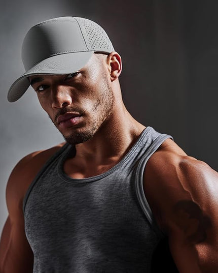 HH HOFNEN Quick Dry Baseball Cap Mesh Snapback Hat Sun and Rain Protection Structured Golf Trucker Hats for Men Women
