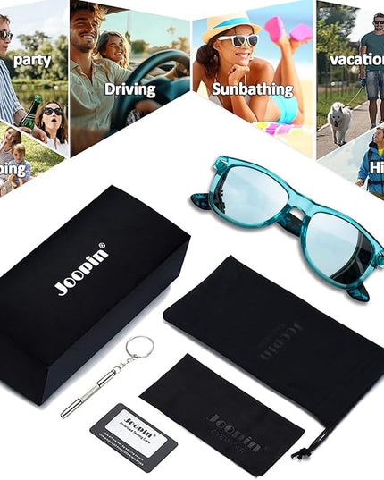 Joopin Square Sunglasses Polarized UV Protection Trendy Designer Sun Glasses Men Women