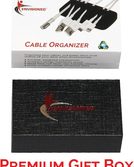 Heaviest Cable Organizer on The Market! Compact and Weighted Desktop Cord Holder and Cable Organizer, Eco-Friendly Silicone, No Bad Smell, Bundled with 4 Reusable Cable Ties! (Fuchsia Pink)