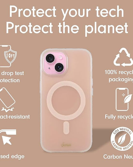 Sonix Protective Phone Case for iPhone 15, 14, 13 | Compatible with Magsafe | 10ft Drop Tested | Jelly Apricot