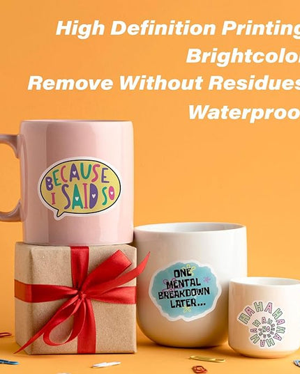 MiStar 150 PCS Funny Stickers for Adults Hilarious Meme Snarky Weird Inappropriate Cool Dark Humor Sarcastic Antisocial Sticker Pack for Hard Hats Laptops Water Bottles Waterproof Decals Men Gifts
