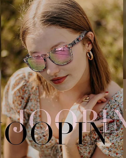 Joopin Square Sunglasses Polarized UV Protection Trendy Designer Sun Glasses Men Women