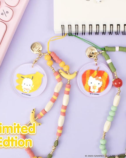 iFace Hello Kitty and Friends Beaded Wristlet Universal Phone Charm Strap - Cute Wrist Chain Lanyard Aesthetic Decor Strap for Cell Phone Camera Keys AirPods Keychains
