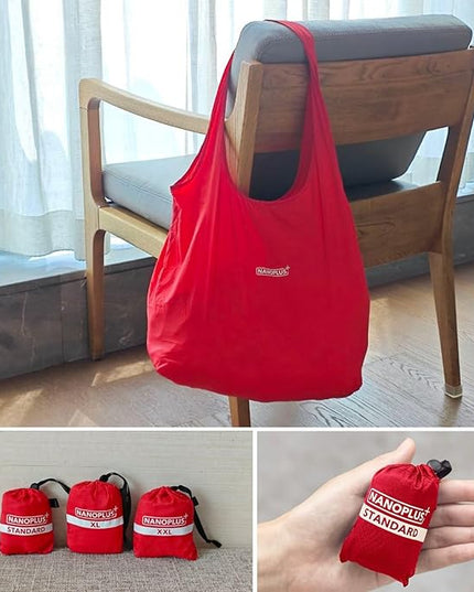Compact Reusable Grocery Tote Bag – Lightweight, Foldable & Packable Shopping Bag for Travel